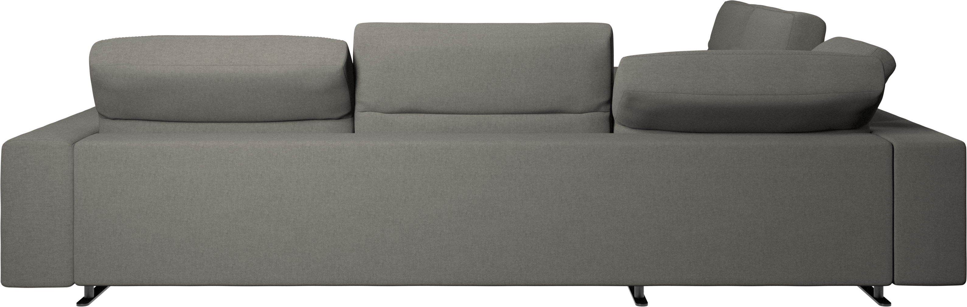 BO CONCEPT HAMPTON グレー L字or3人掛けソファファブリック Hampton ソファ アジャスタブルバック&レフトサイド ラウンジ